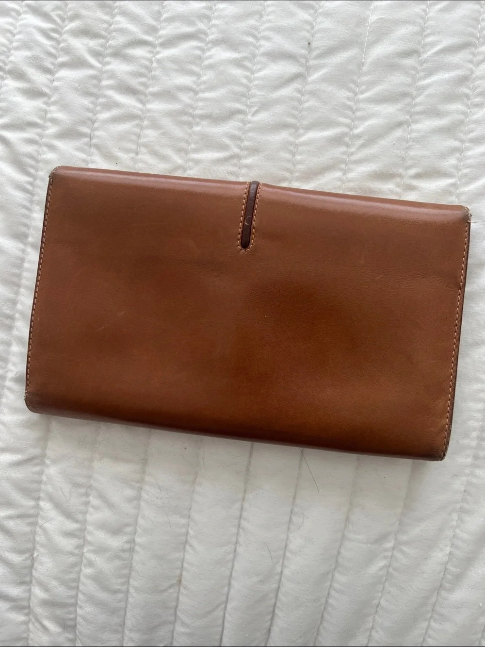 Vintage Gucci Brown Leather Wallet with Gold Hardware